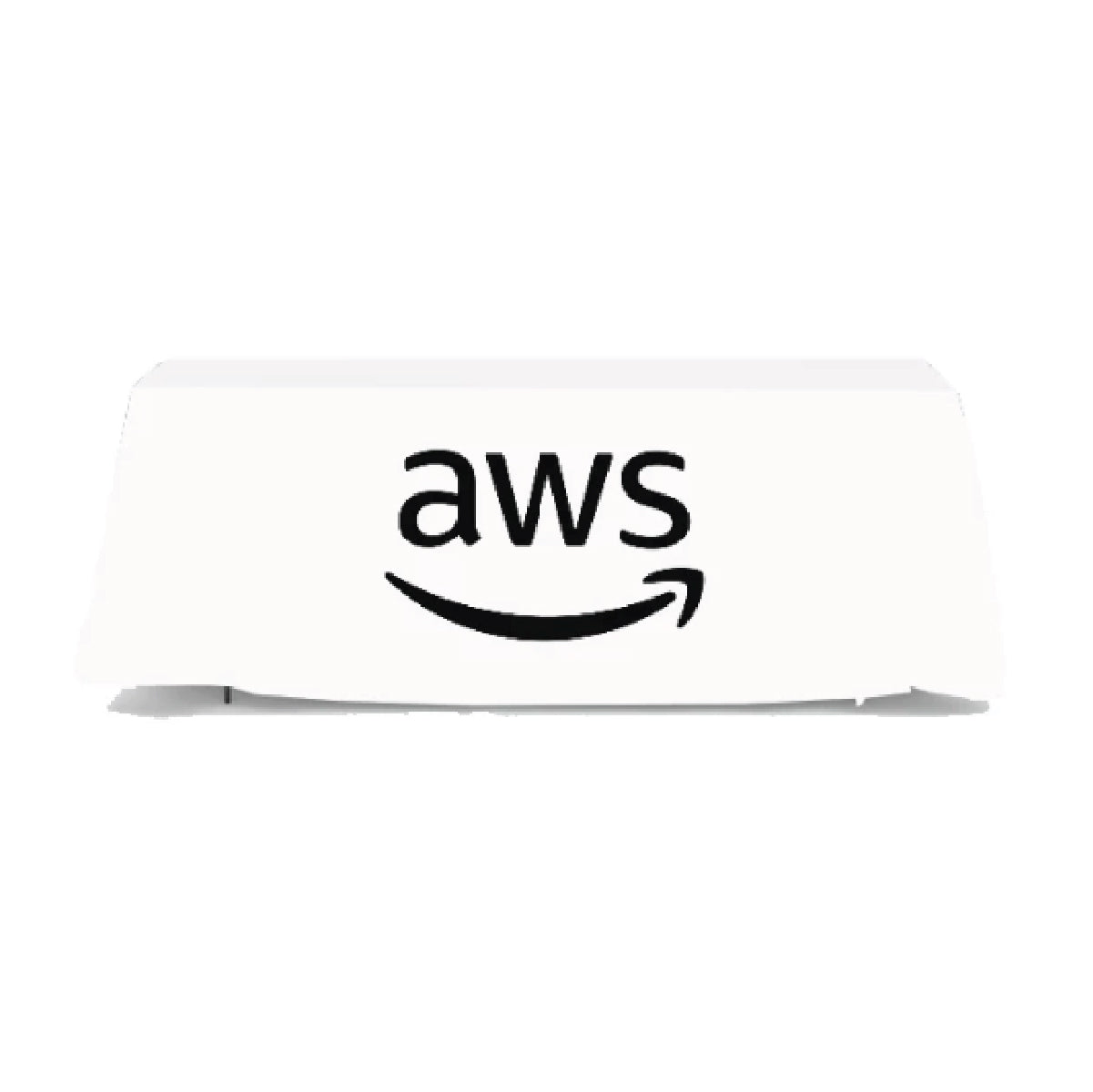 8' White Table Drape