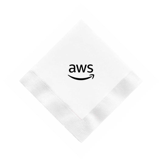 5"x5" White Beverage Napkins (Pack of 25)