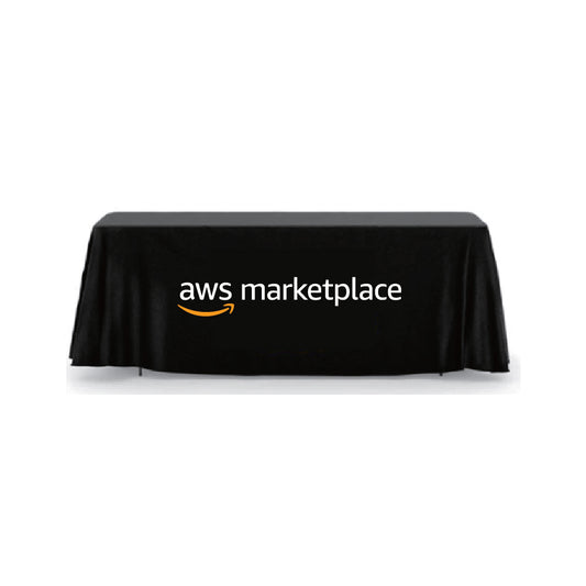 Black 8’ Table Drape - Marketplace