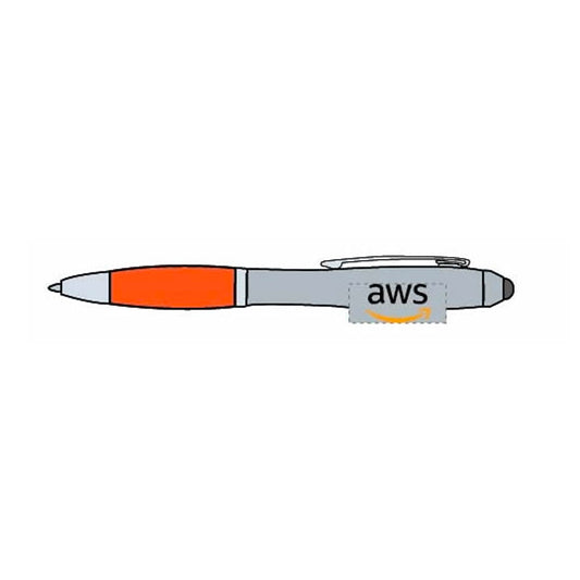 Satin Stylus Orange Pen - EIAB-SHM (Pack of 25 Pens)