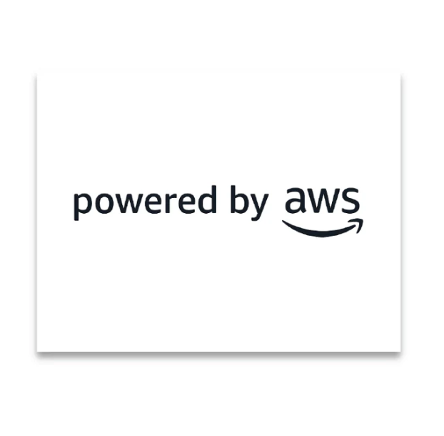 Powered by AWS Easel Sign 8.5” x 11” - EIAB-SHM