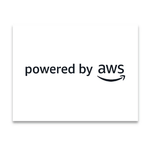 Powered by AWS Easel Sign 8.5” x 11” - EIAB-SHM