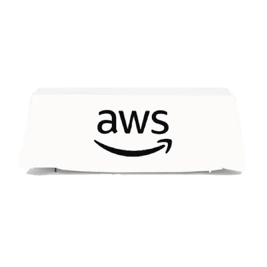 8' White Table Drape