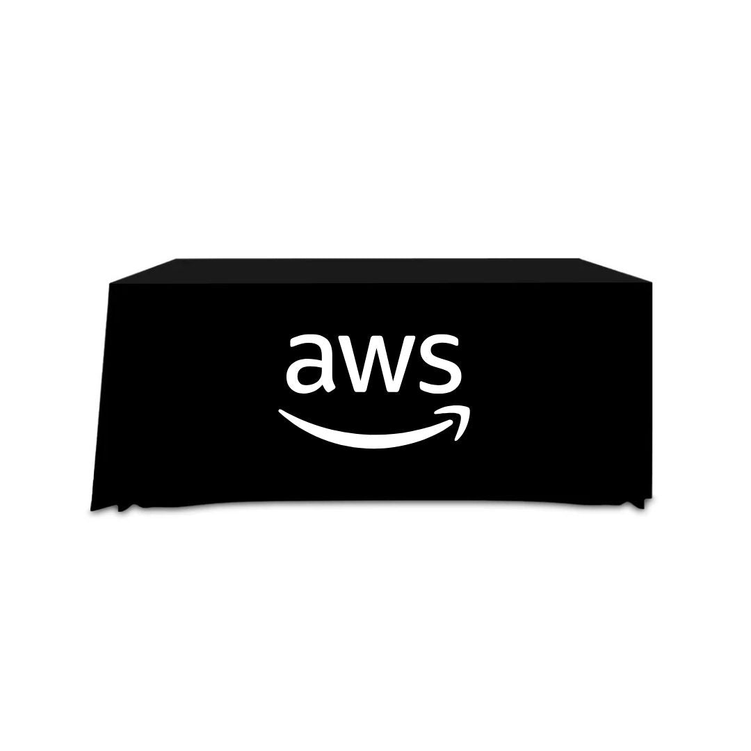 Black 8' Table Drape - FedCiv