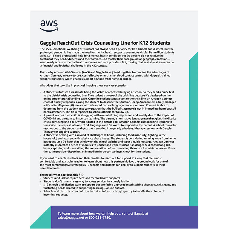 Gaggle ReachOut Flyers - SLG-EDU (Pack of 25)  EIAB